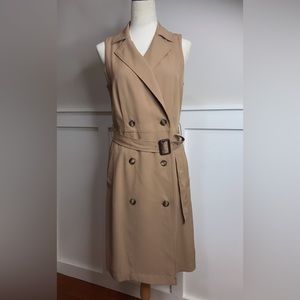 Banana Republic Double Breasted Trench Dress (Meghan Markle) Khaki size 8 tall